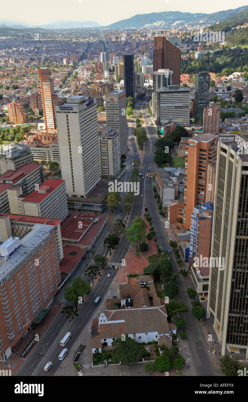 Aerial view of Bogotá. Stock Photo