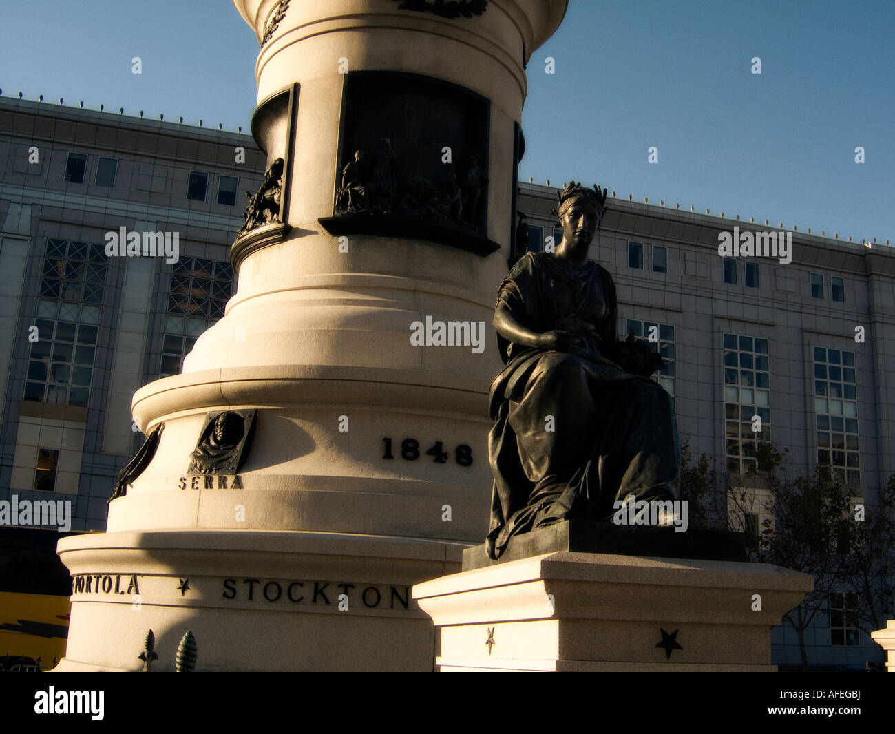 The Pioneers Monument (1894). Civic Center of San Francisco. California
