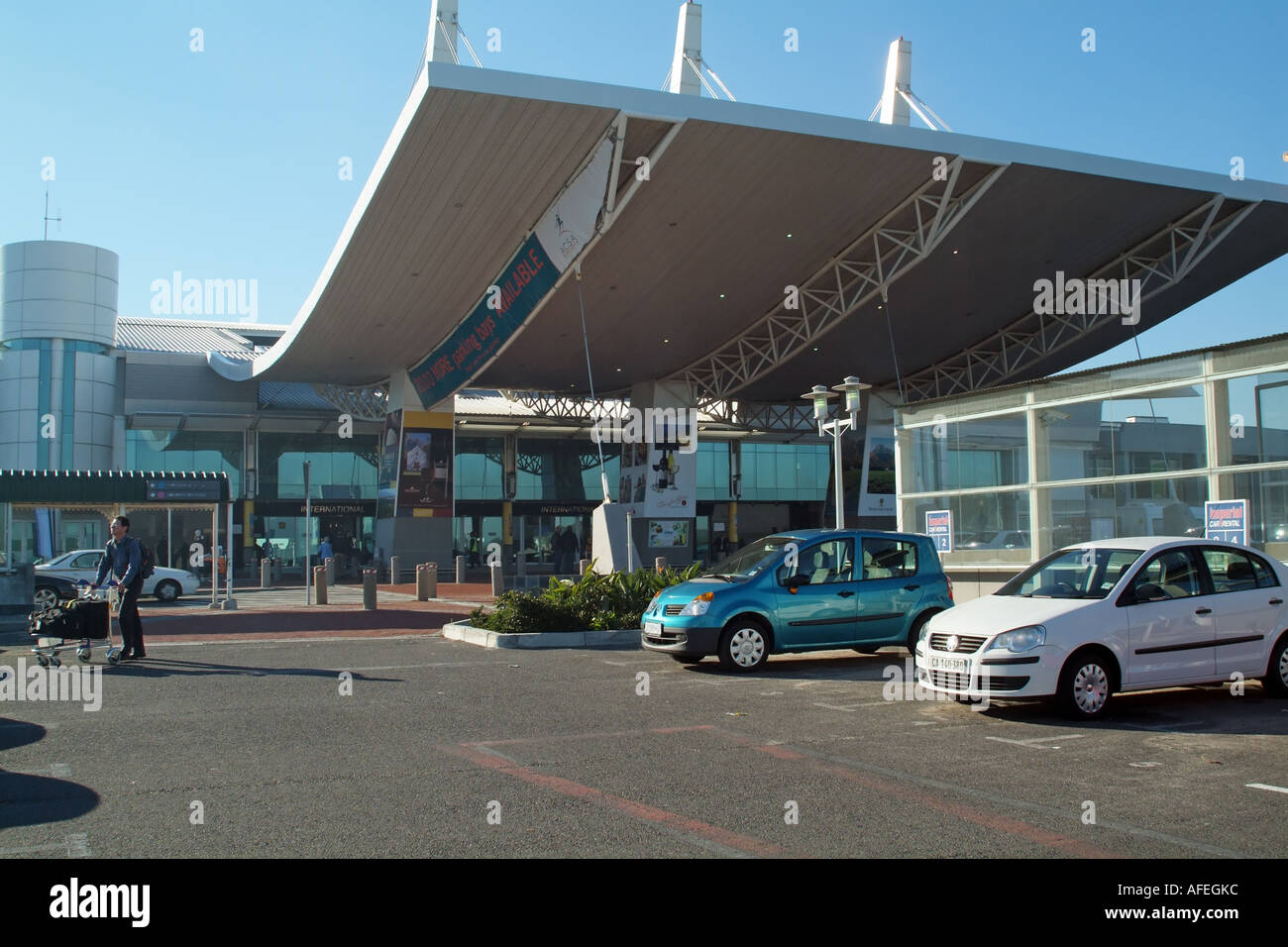 Cape Town International Airport western cape South Africa RSA. Main  terminal car rental area Stock Photo - Alamy