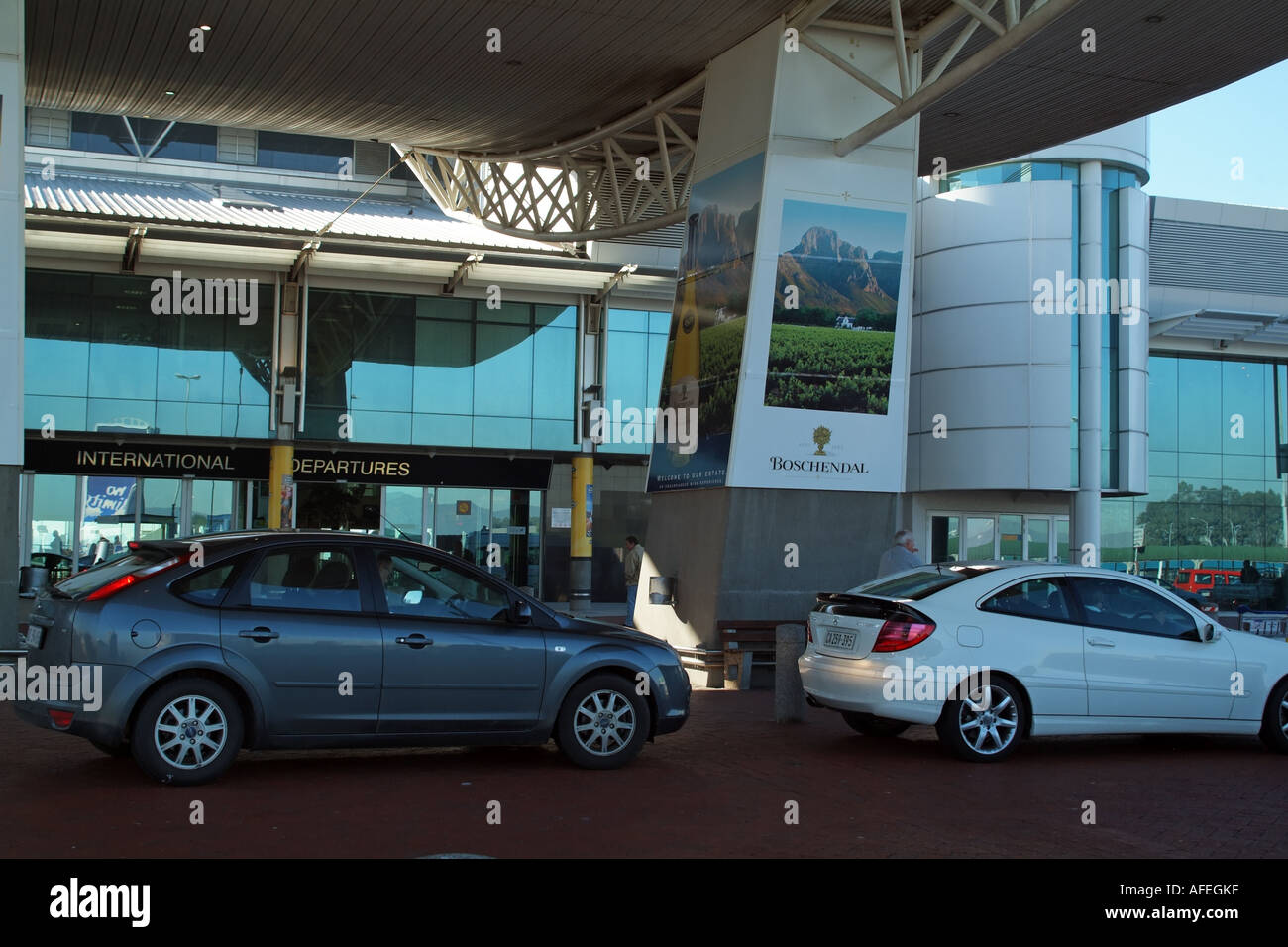 Cape Town International Airport western cape South Africa RSA. Departures terminal Stock Photo