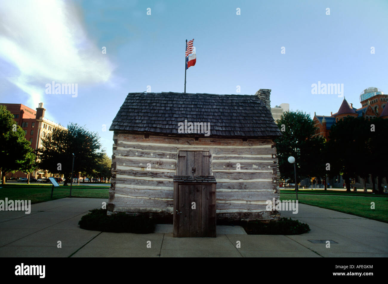 Dallas Texas USA Bryan Cabin A Replica Of John Neely Bryan's (Founder