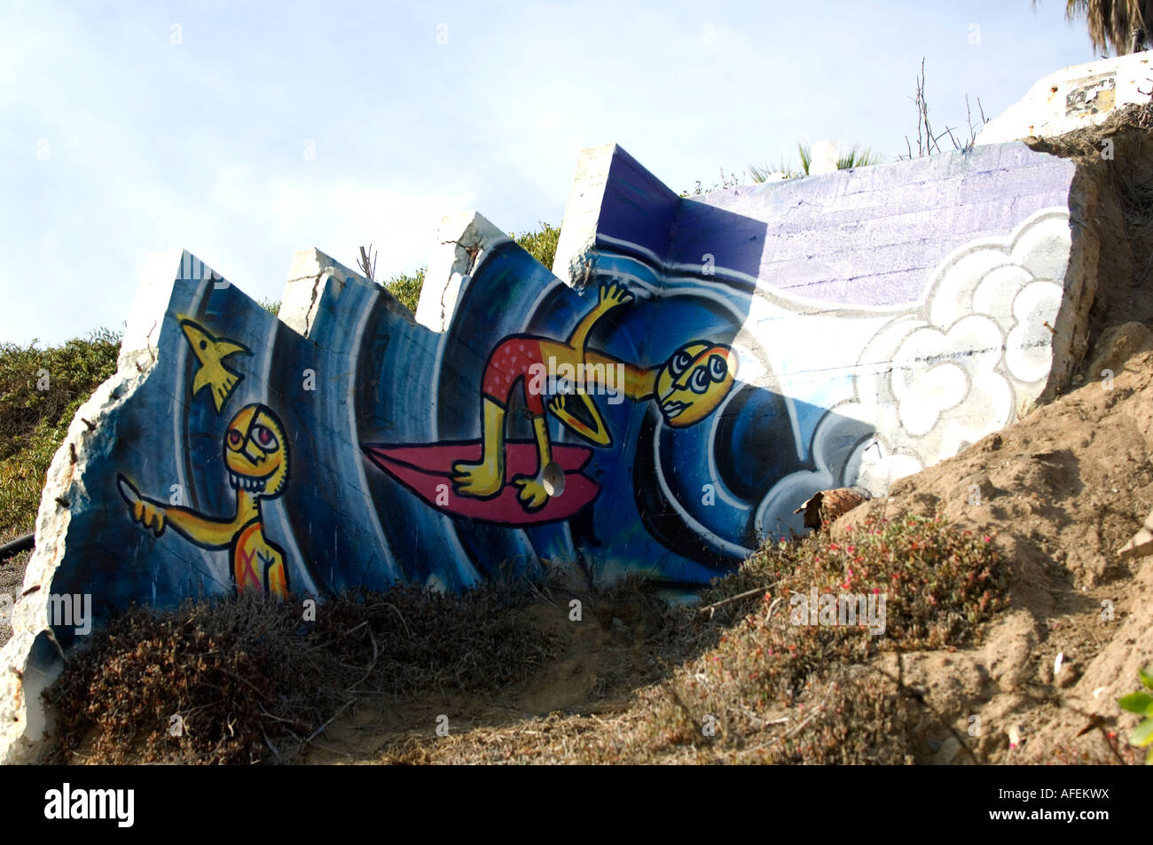Download Art mural de plage laguna HD