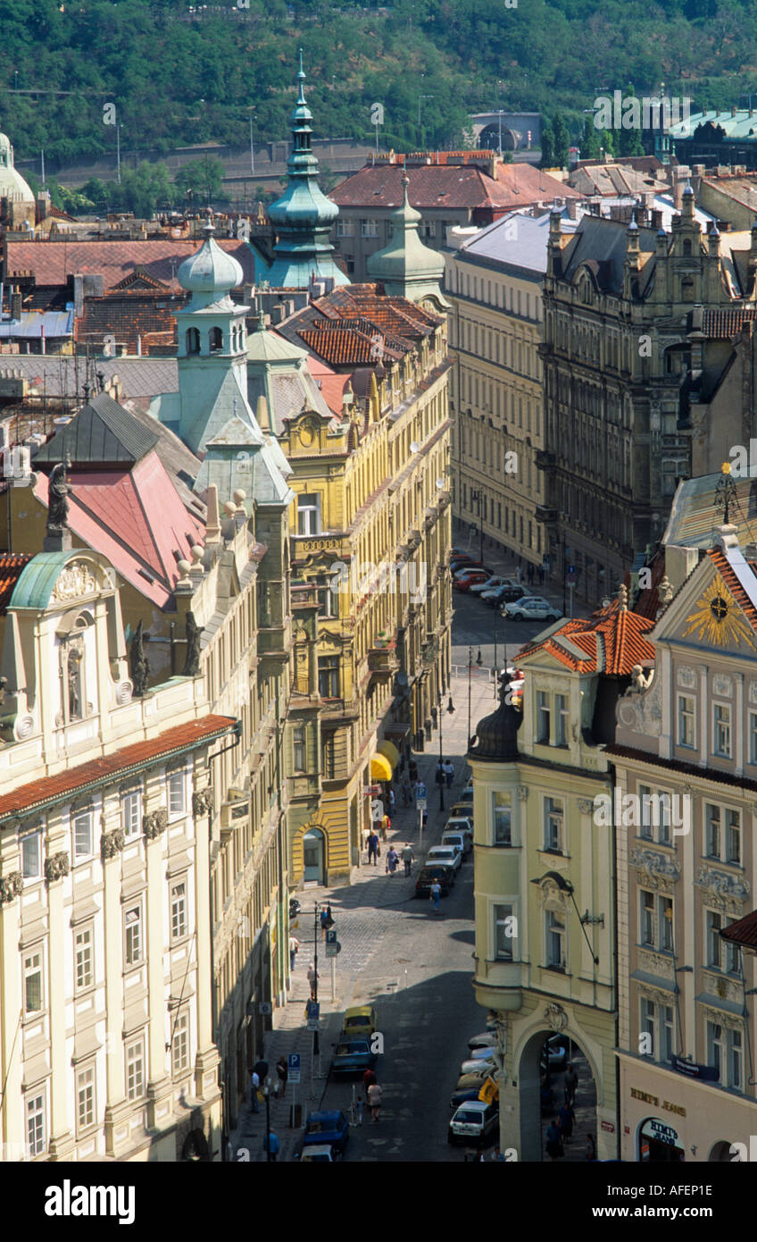View from Clock Tower Old Town Square Prague Stock Photo Alamy
