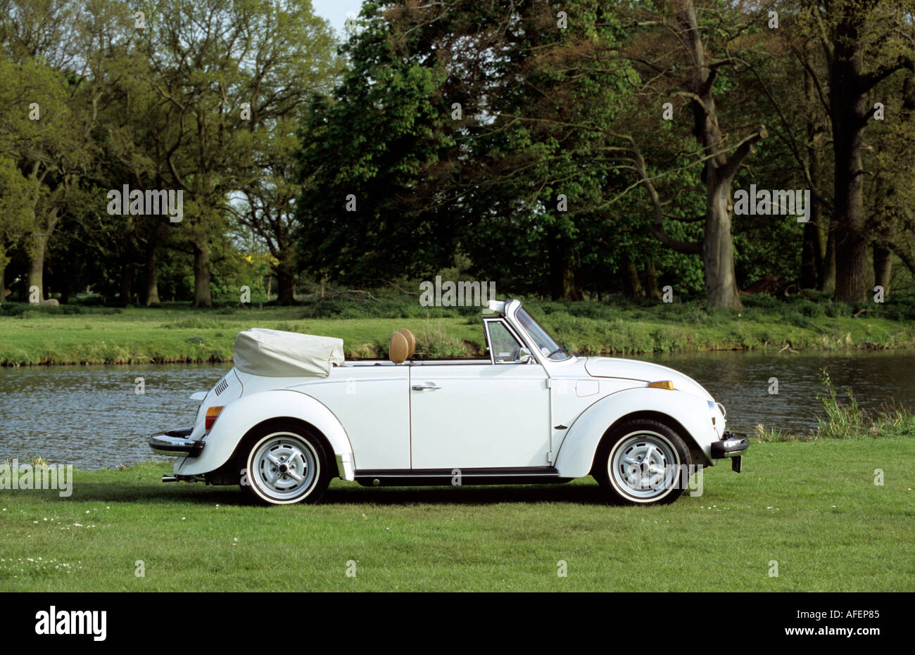 VW Volkswagen Beetle Karmann Convertible Stock Photo