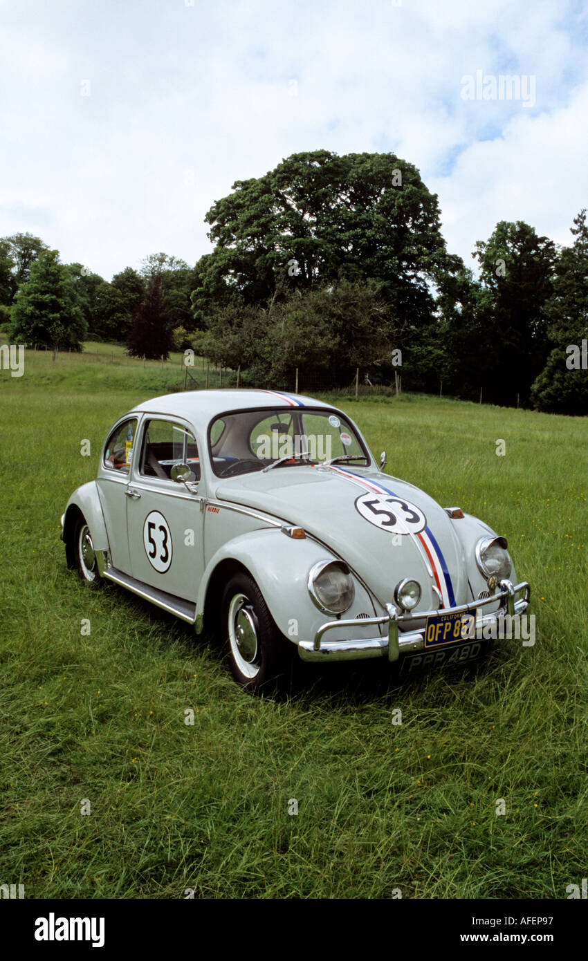VW Volkswagen Beetle Herbie Stock Photo