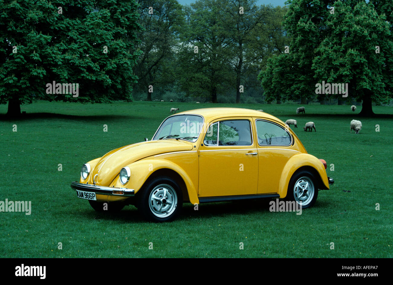 VW Volkswagen Beetle 1300 of 1975 Stock Photo