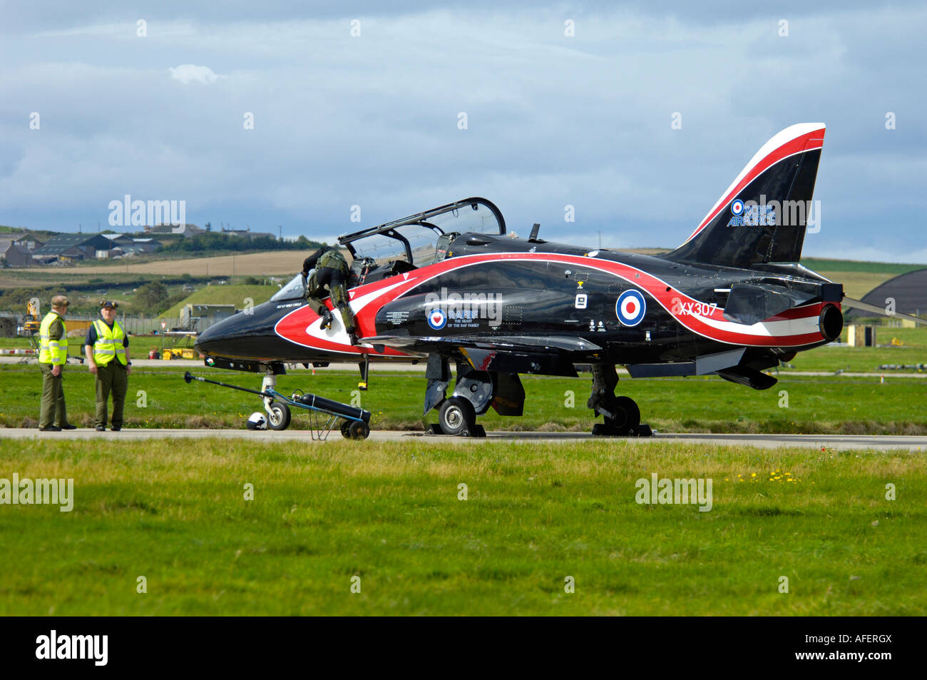 RAF HS Hawk T1 Stock Photo