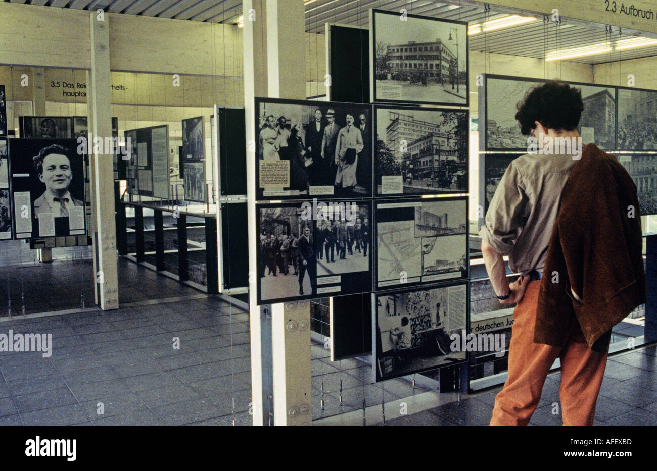 Topography of Terror Exhibition Berlin Stock Photo