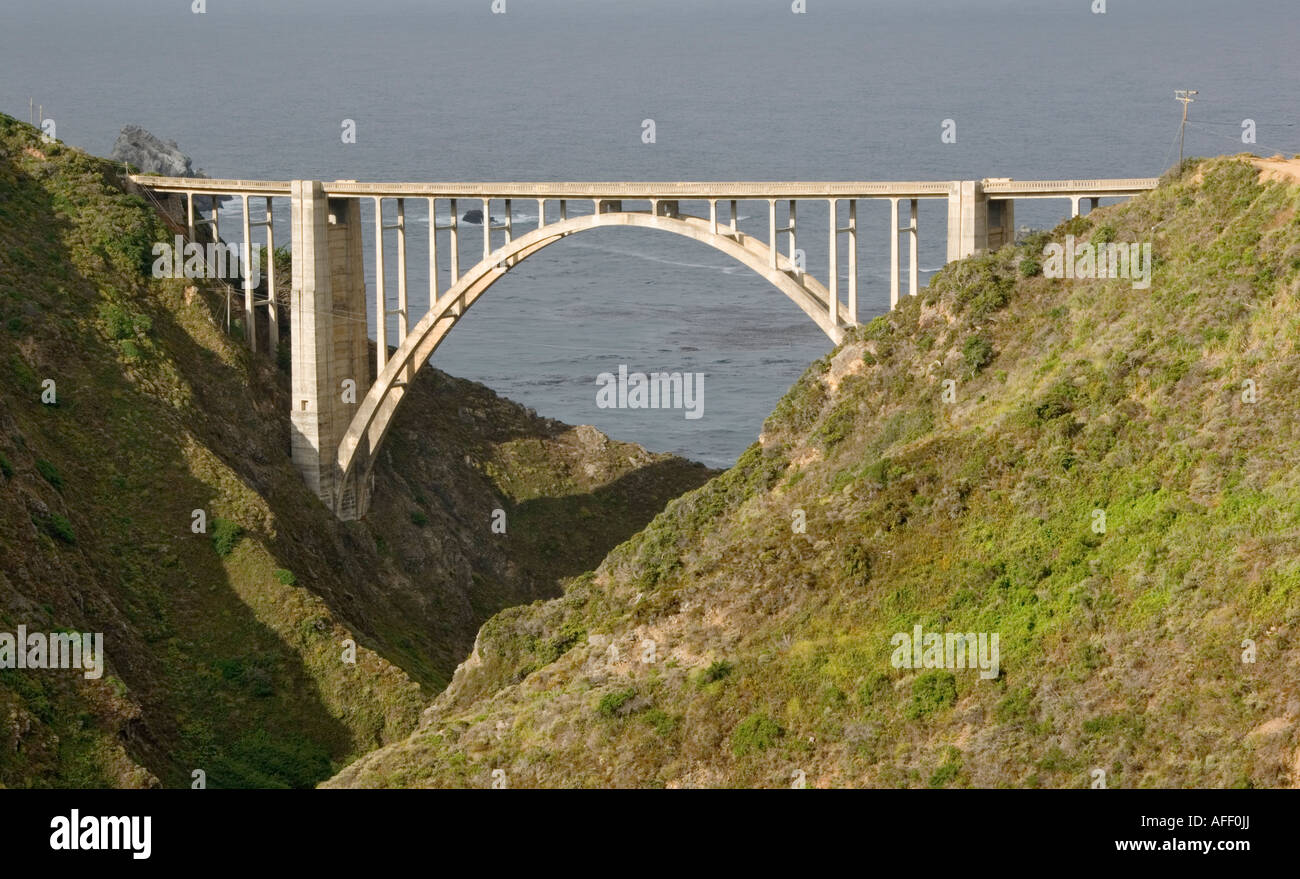California Big Sur Bixby Bridge Highway 1 Stock Photo - Alamy