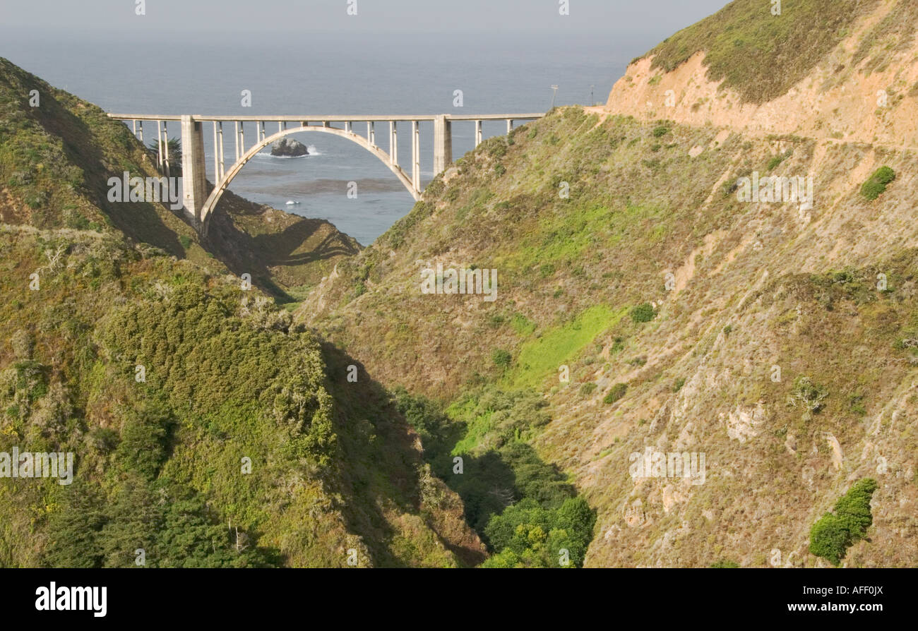 California Big Sur Bixby Bridge Highway 1 Stock Photo - Alamy