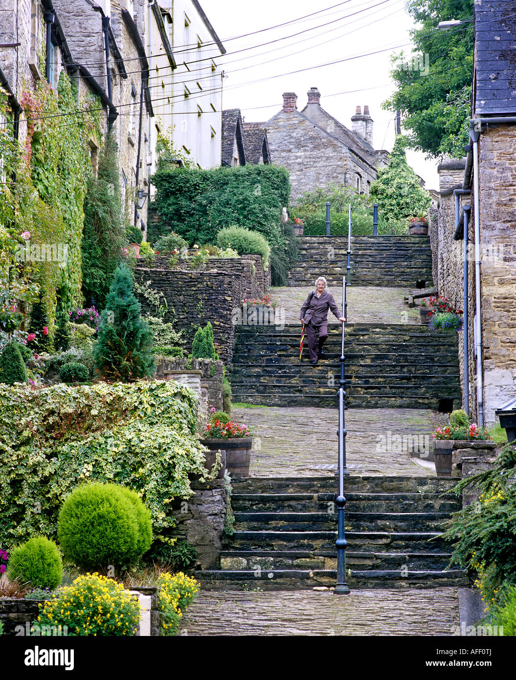 The Chipping Steps, Tetbury, Gloucestershire Stock Photo