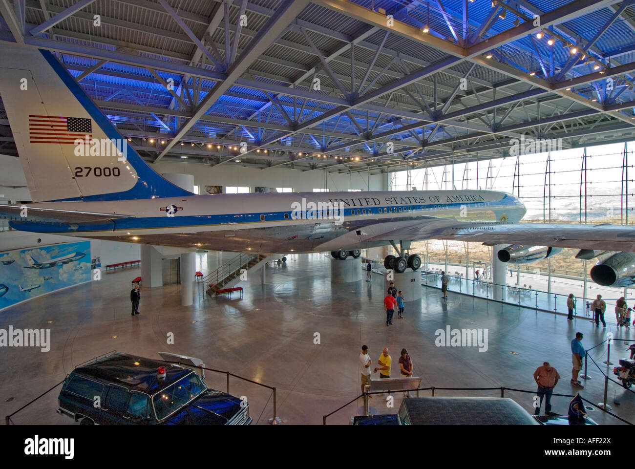 California Simi Valley Ronald W Reagan Presidental Library and Museum Air Force One Pavilion presidential aircraft Stock Photo