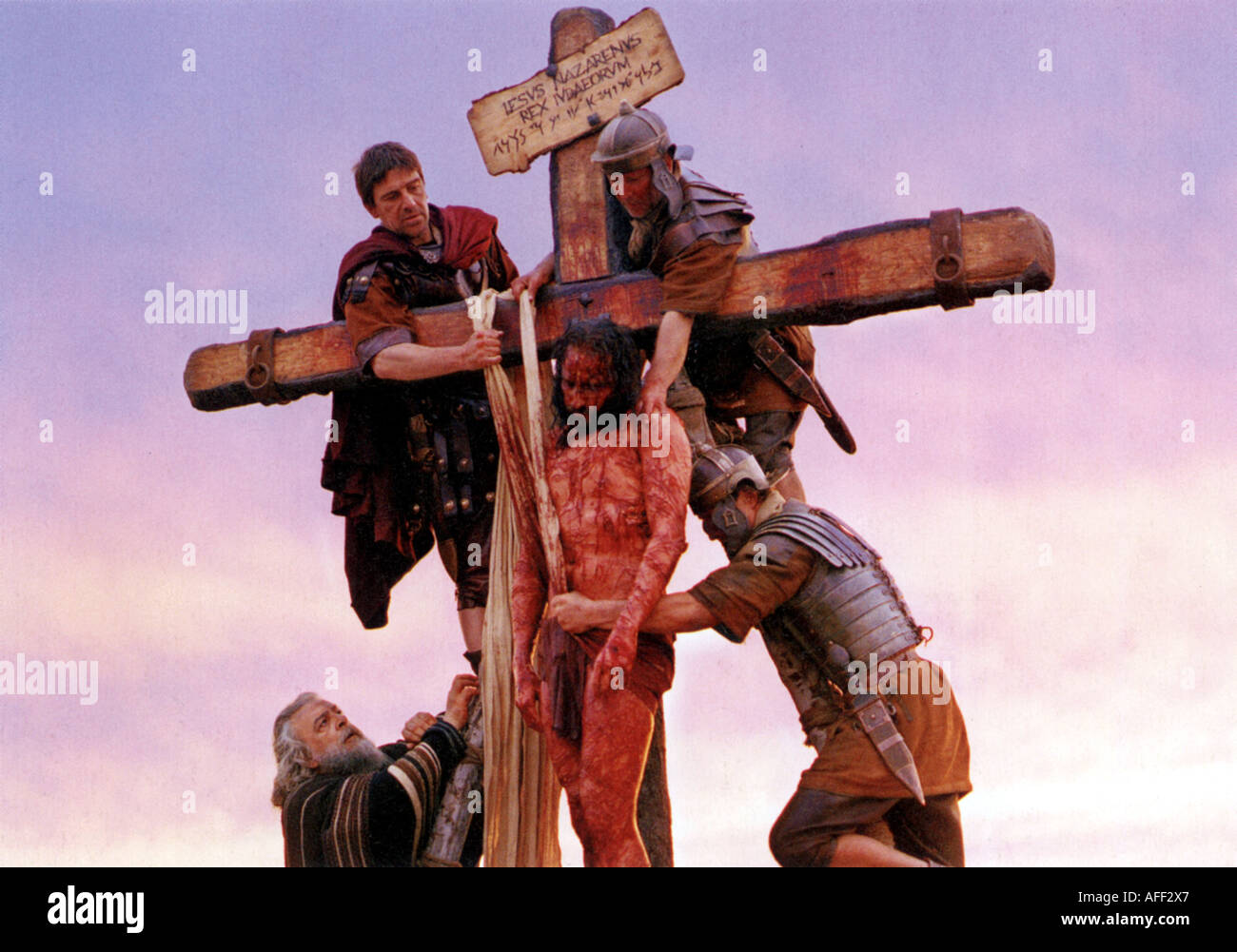 THE PASSION OF THE CHRIST 2004 Icon film produced by Mel Gibson with James Caviezel as Jesus Stock Photo