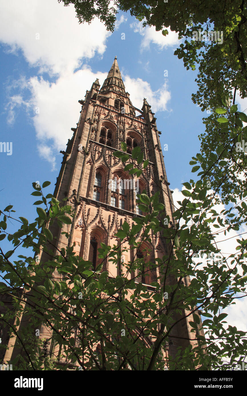 Coventry old cathedral spire in the Midlands of England Stock Photo