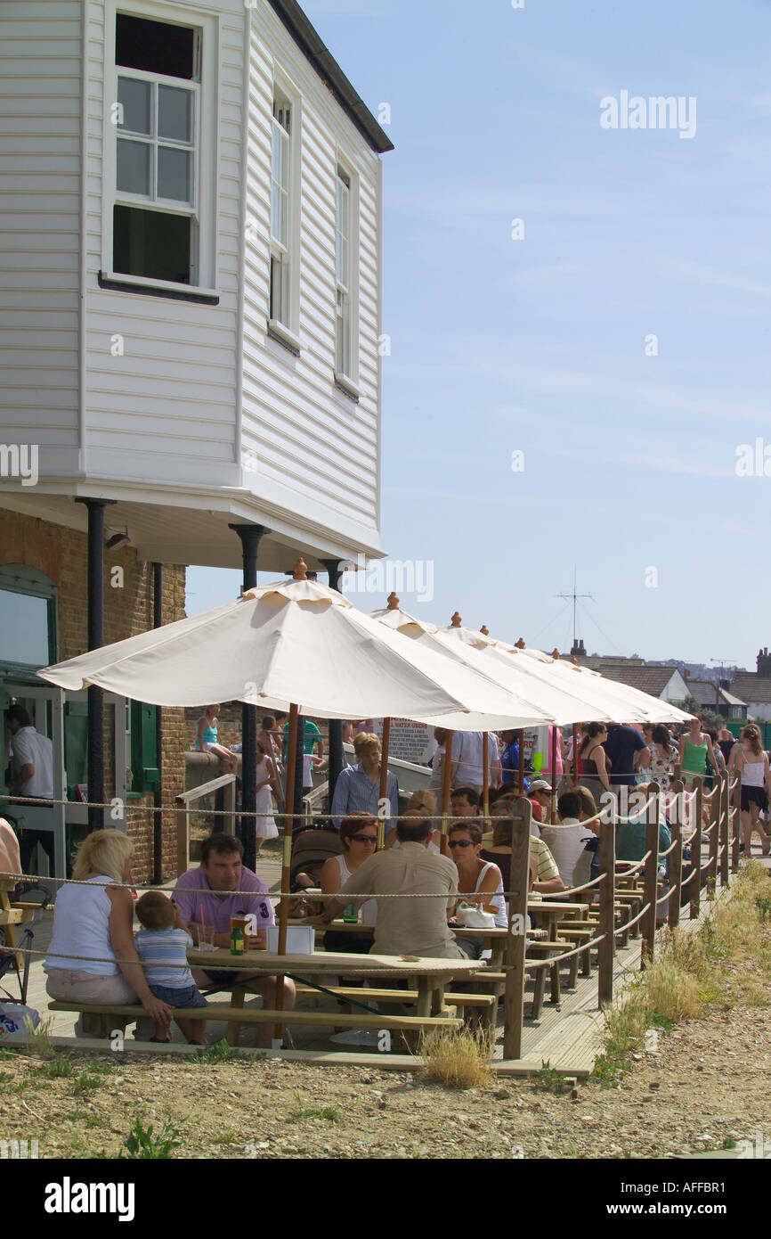 the Oyster fishery restaurant on The Beach at Whitstable Kent Stock