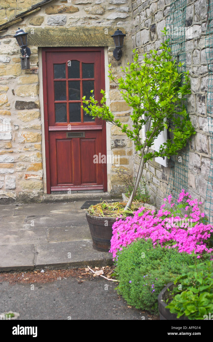 A cottage in Eyam Derbyshire UK Stock Photo