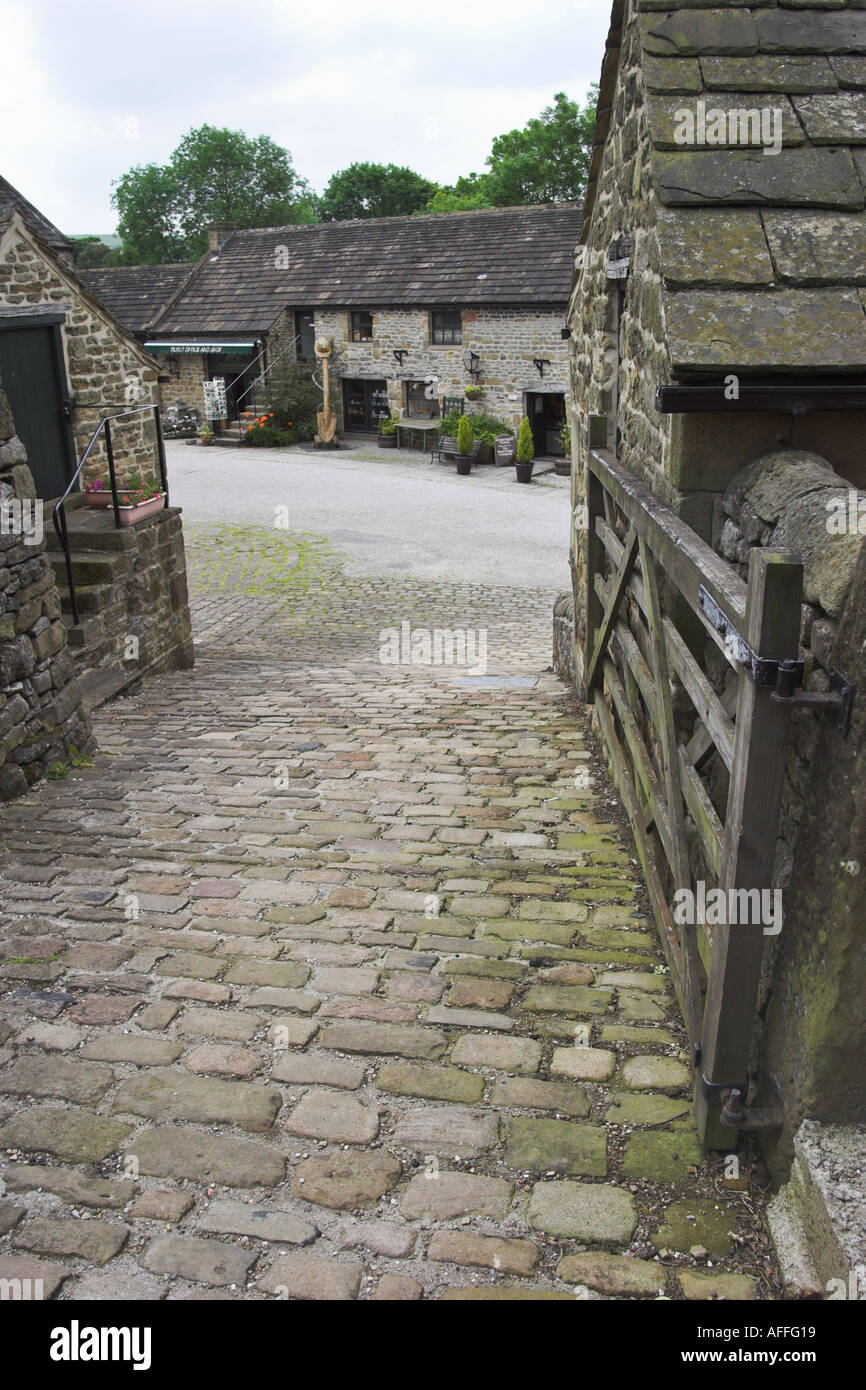 A view of the Arts Centre in Eyam Derbyshire UK Stock Photo