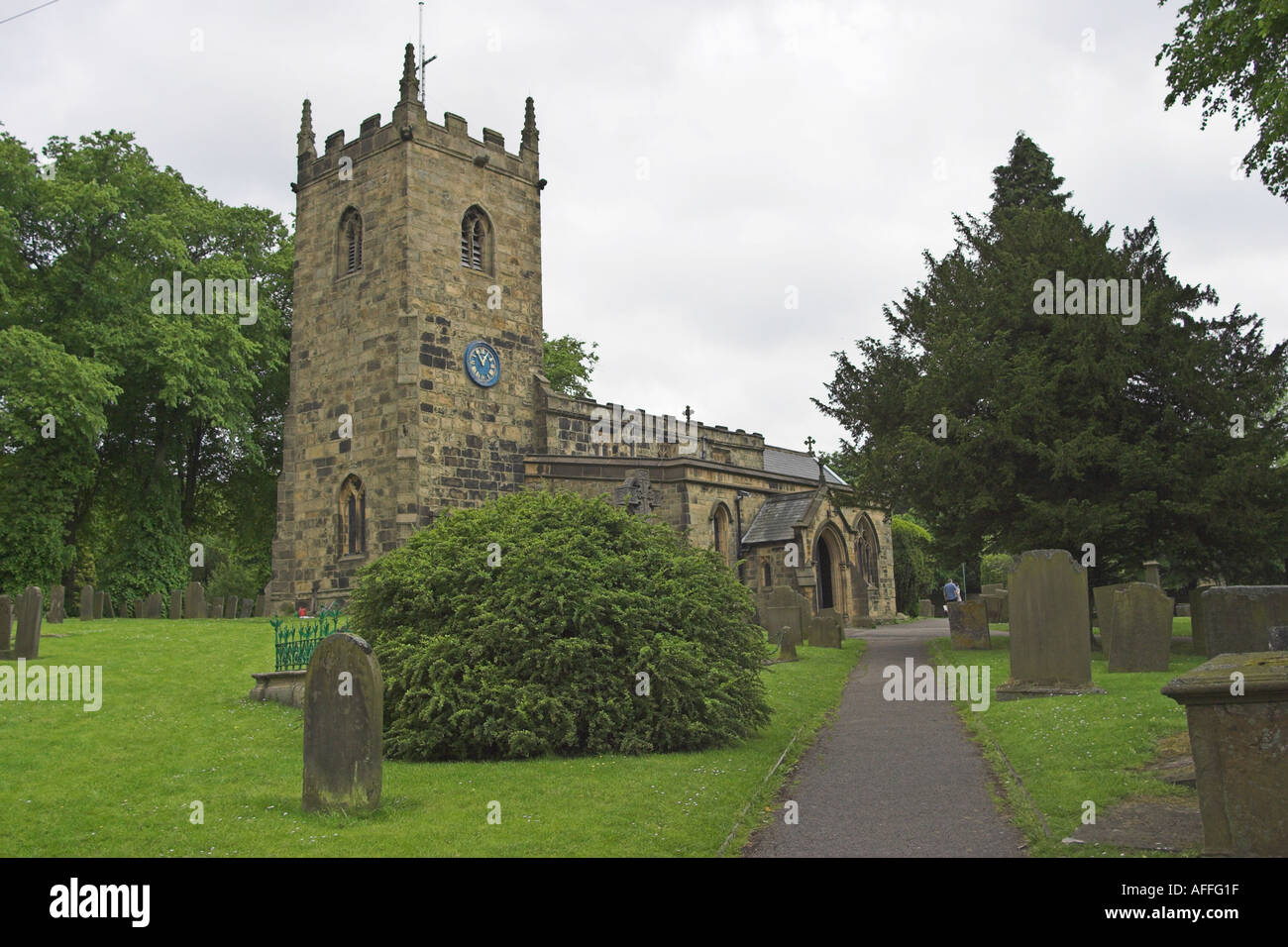 Saint Lawrence s Church Eyam Derbyshire UK Stock Photo