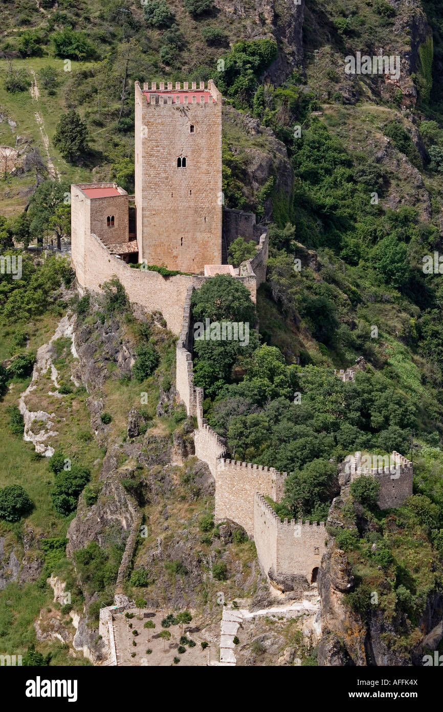 view of the castle of yedra natural park of cazorla and villas jaen Andalusia Spain Stock Photo