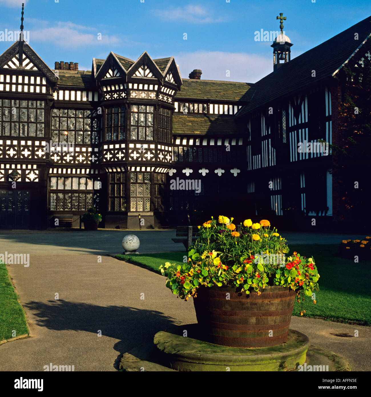 Cheshire Stockport Bramhall Bramall Hall Stock Photo Alamy