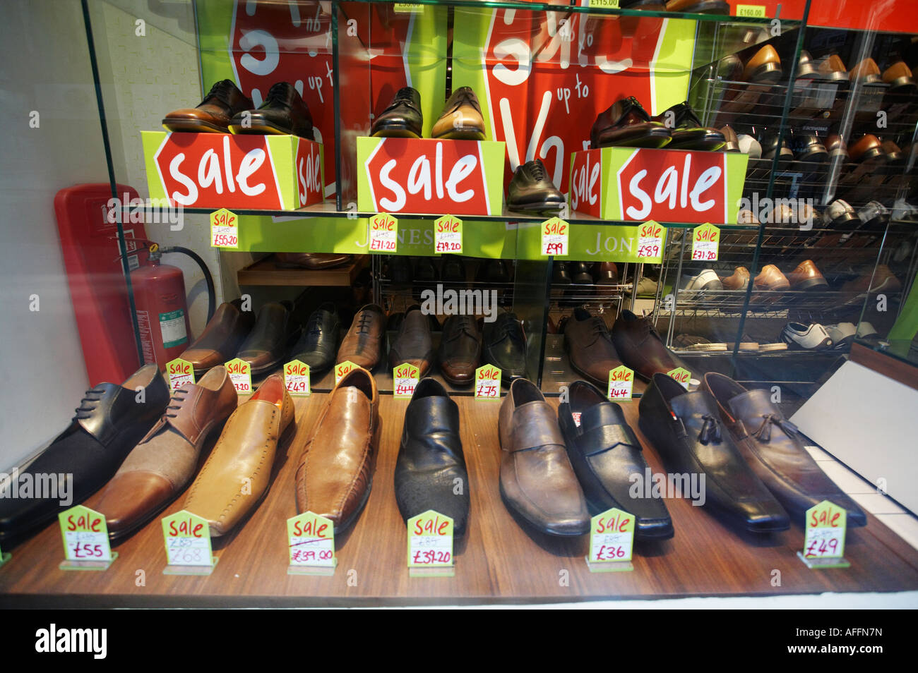 shoes on sale in store