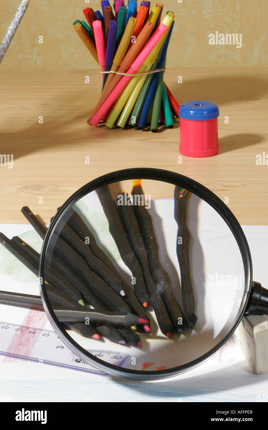 Pencil distortion hi-res stock photography and images - Alamy