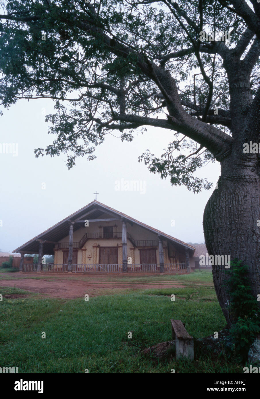 Jesuit Mission church - Santa Ana de Velasco, Santa Cruz, BOLIVIA Stock Photo