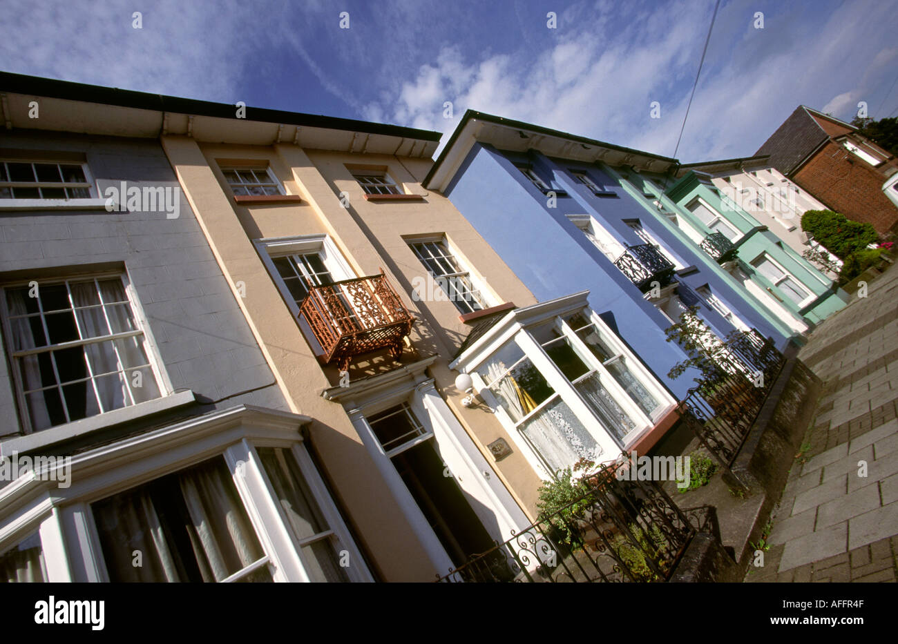 Cheshire Congleton Moody Street houses Stock Photo Alamy