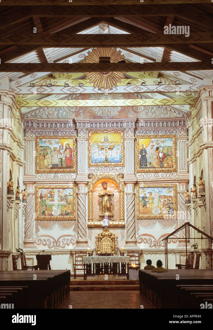 Jesuit Mission Church - San Javier, Santa Cruz, BOLIVIA Stock Photo