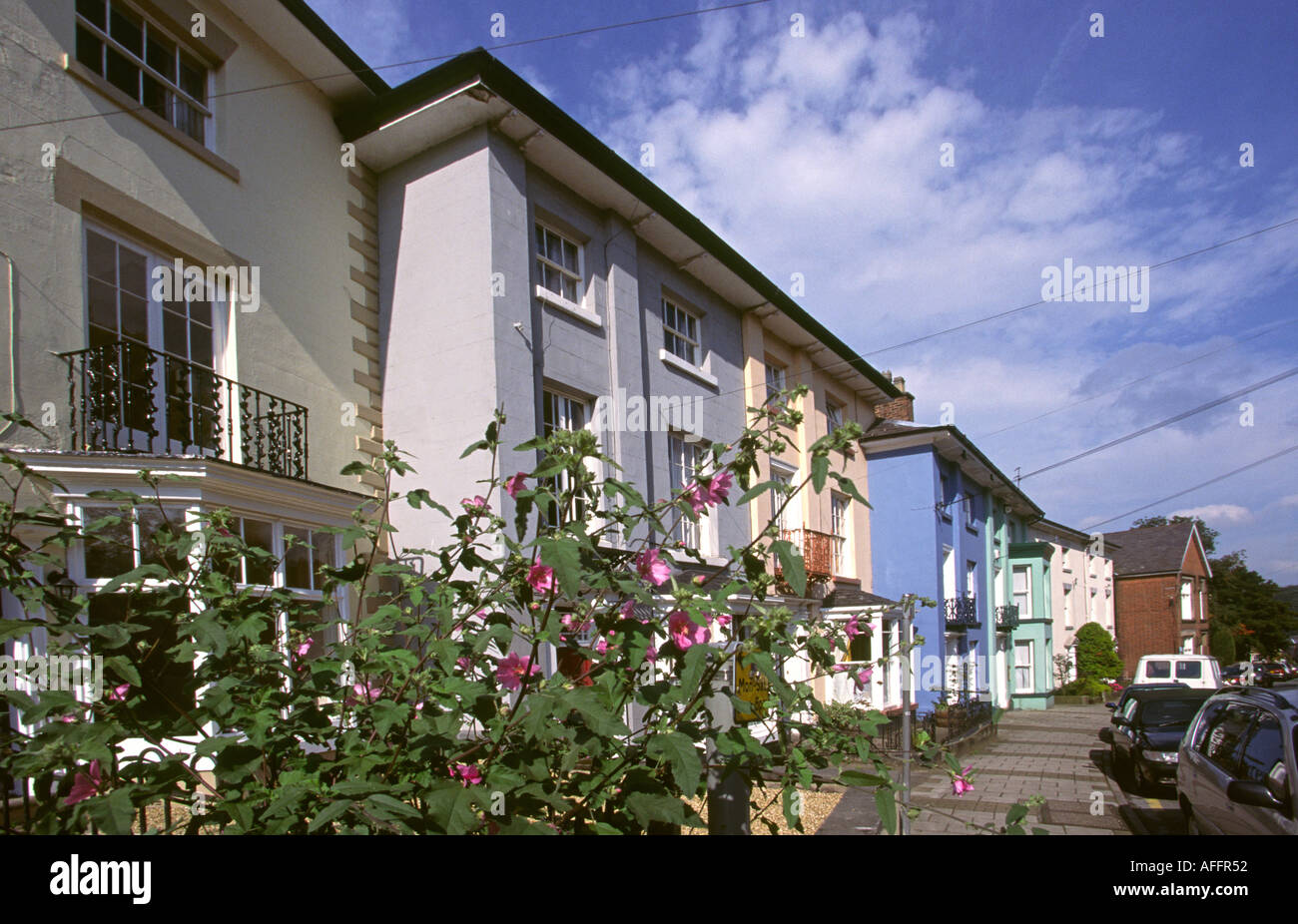 Cheshire Congleton Moody Street houses Stock Photo Alamy