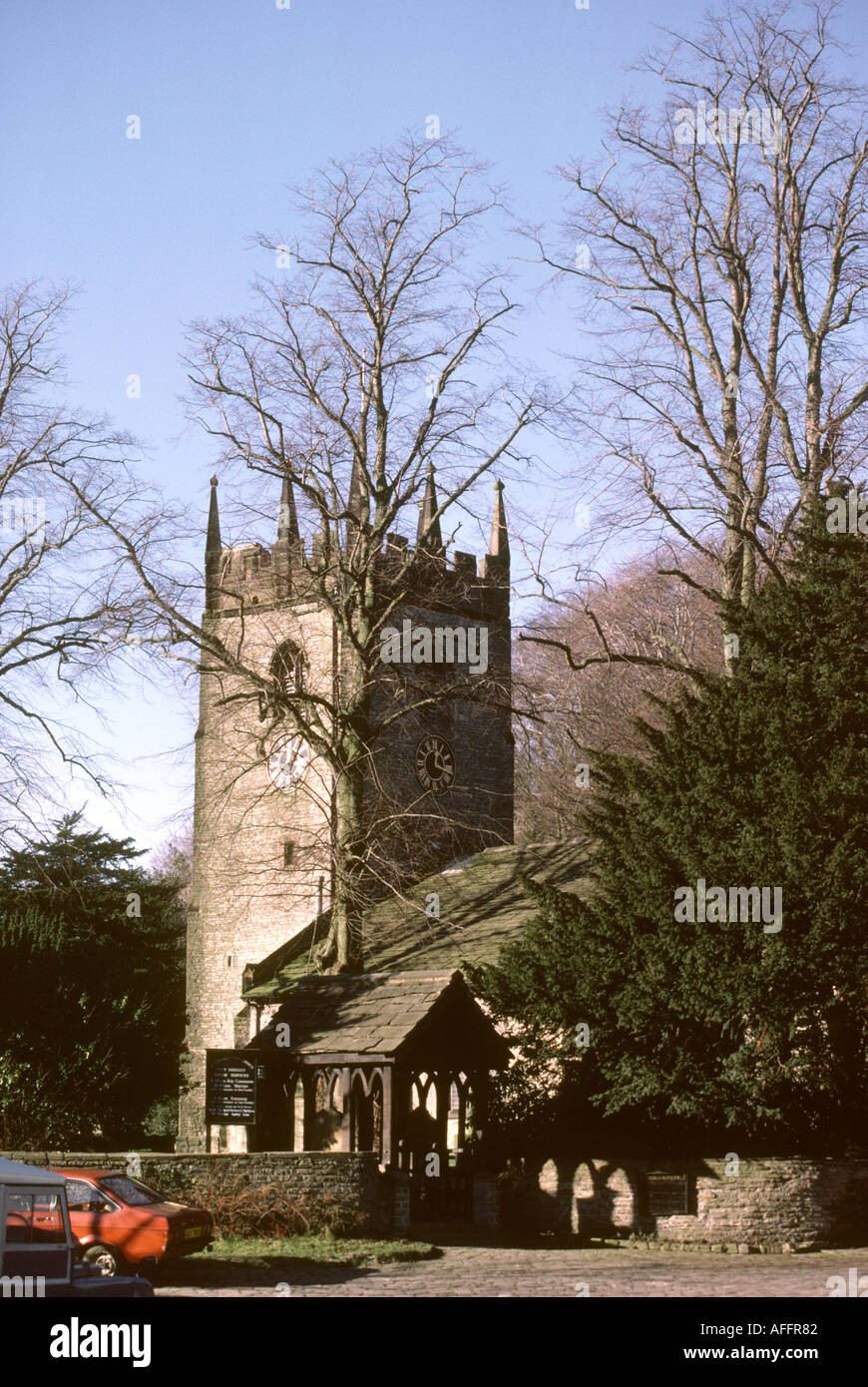 Cheshire Pott Shrigley St Christophers church Stock Photo