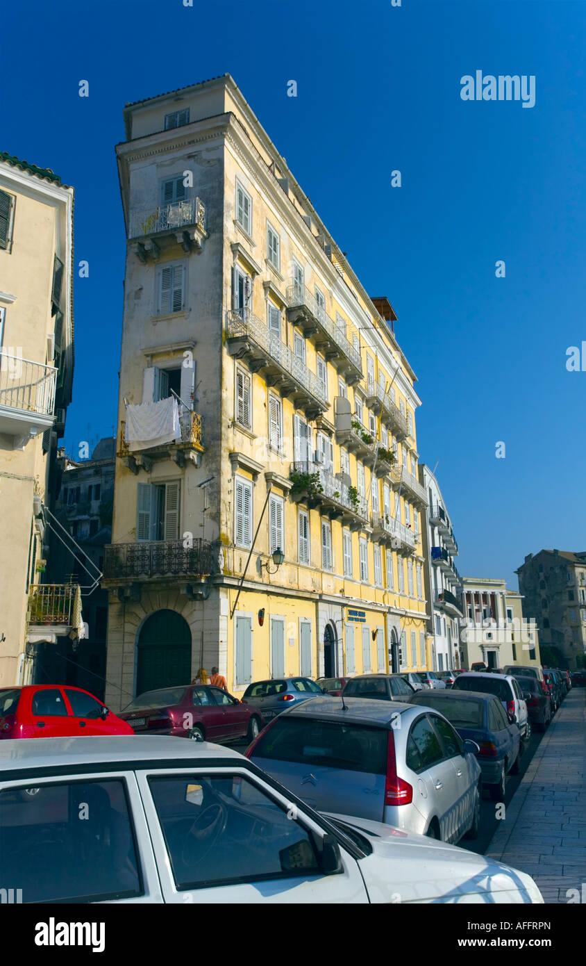 Corfu house in which the artist Edward Lear lived from 1863-1864 Stock Photo