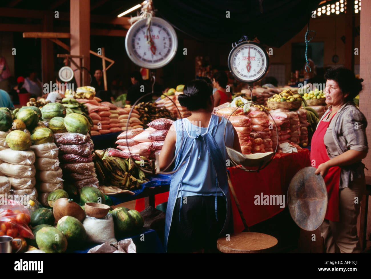Produce market - San Ignacio de Velasco, Santa Cruz, Bolivia Stock Photo