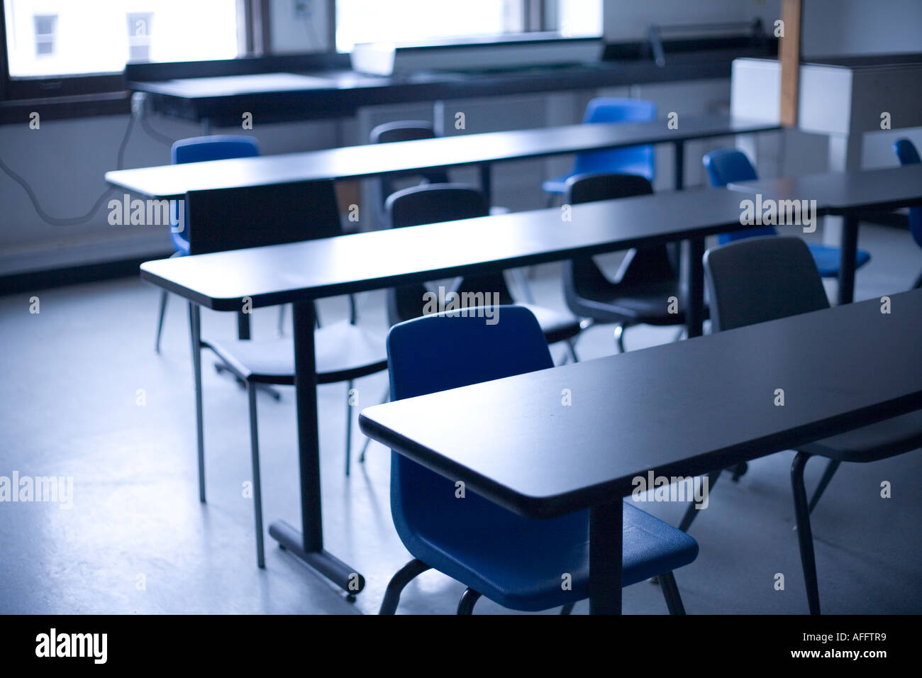 Rows Of Desks And Chairs Stock Photo 7963000 Alamy