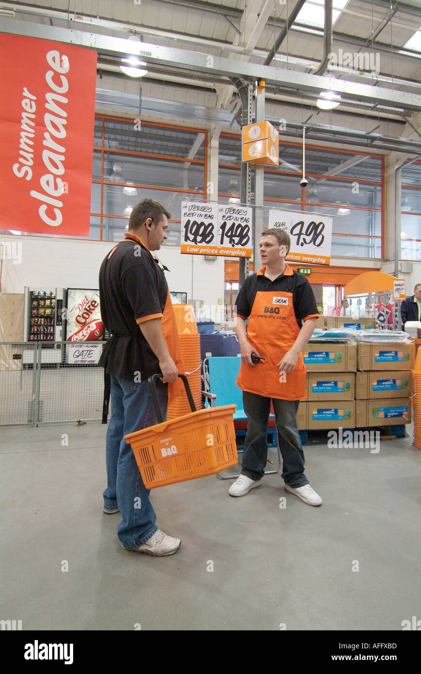 B and Q Warehouse Supercentre retail DIY store UK England Europe GB ...