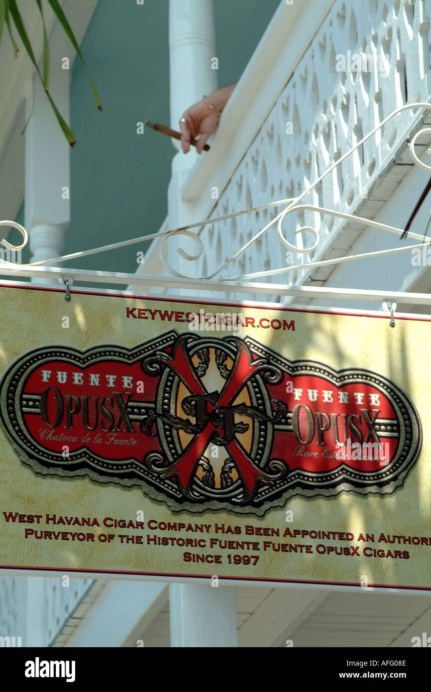 Key West The Keys Florida USA Havana Cigar Shop Stock Photo Alamy