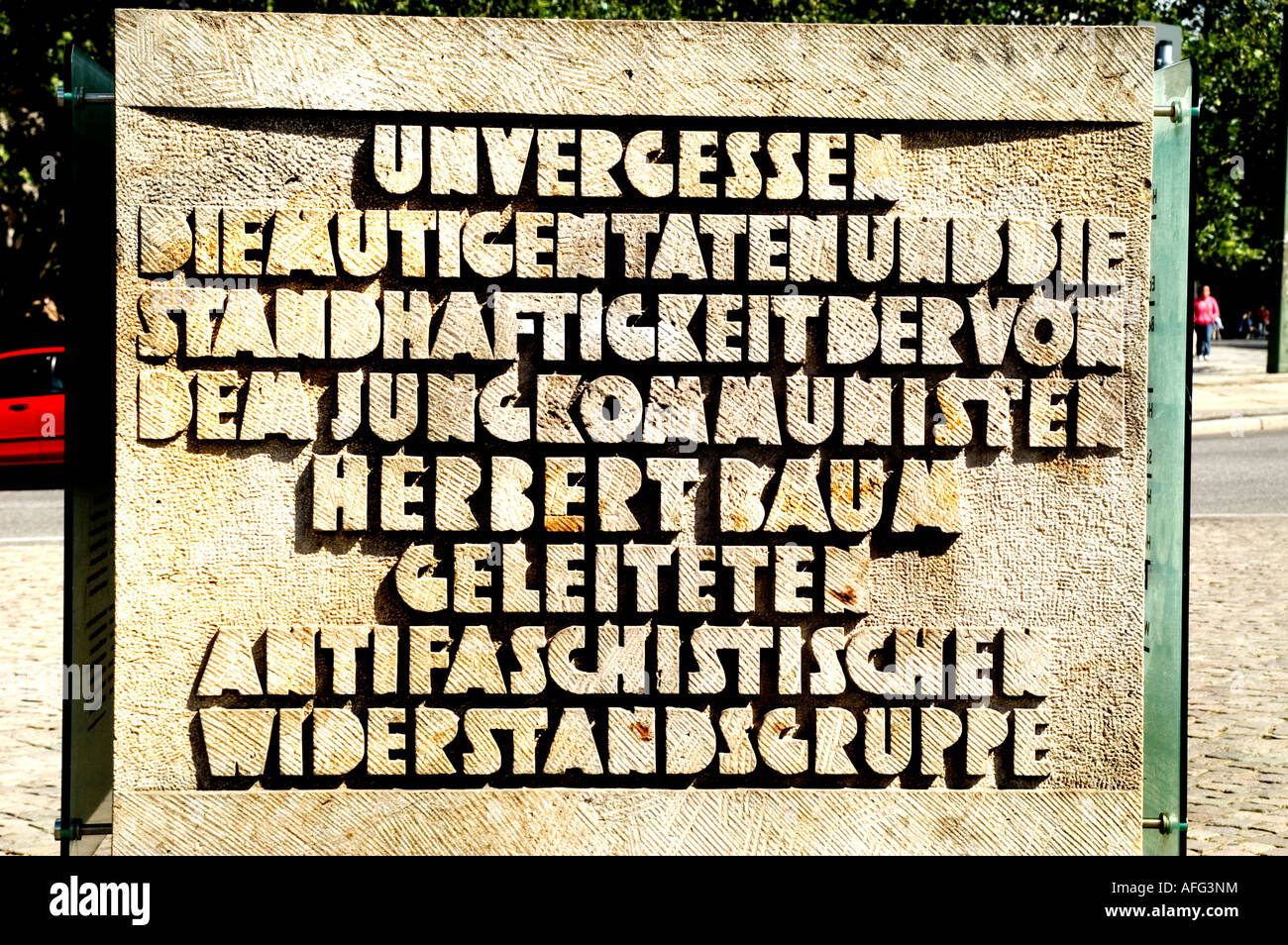 Berlin letter universal signing information sign Germany Stock Photo