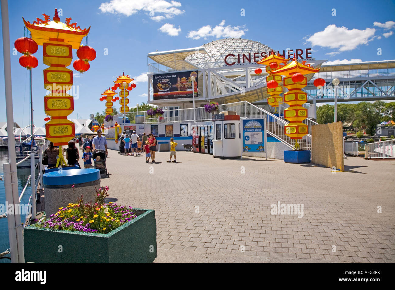 The Chinese Lantern Festival at Ontario Place in Toronto Ontario Canada