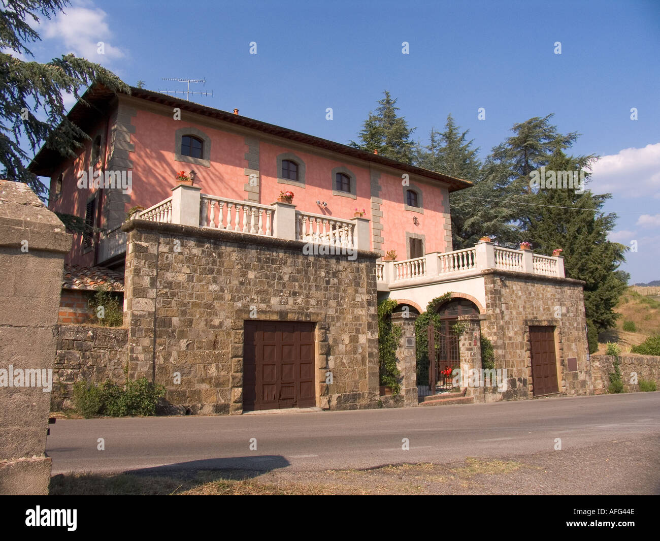 Villa Rosa agriturisimo Panzano in Chianti Italy Stock Photo