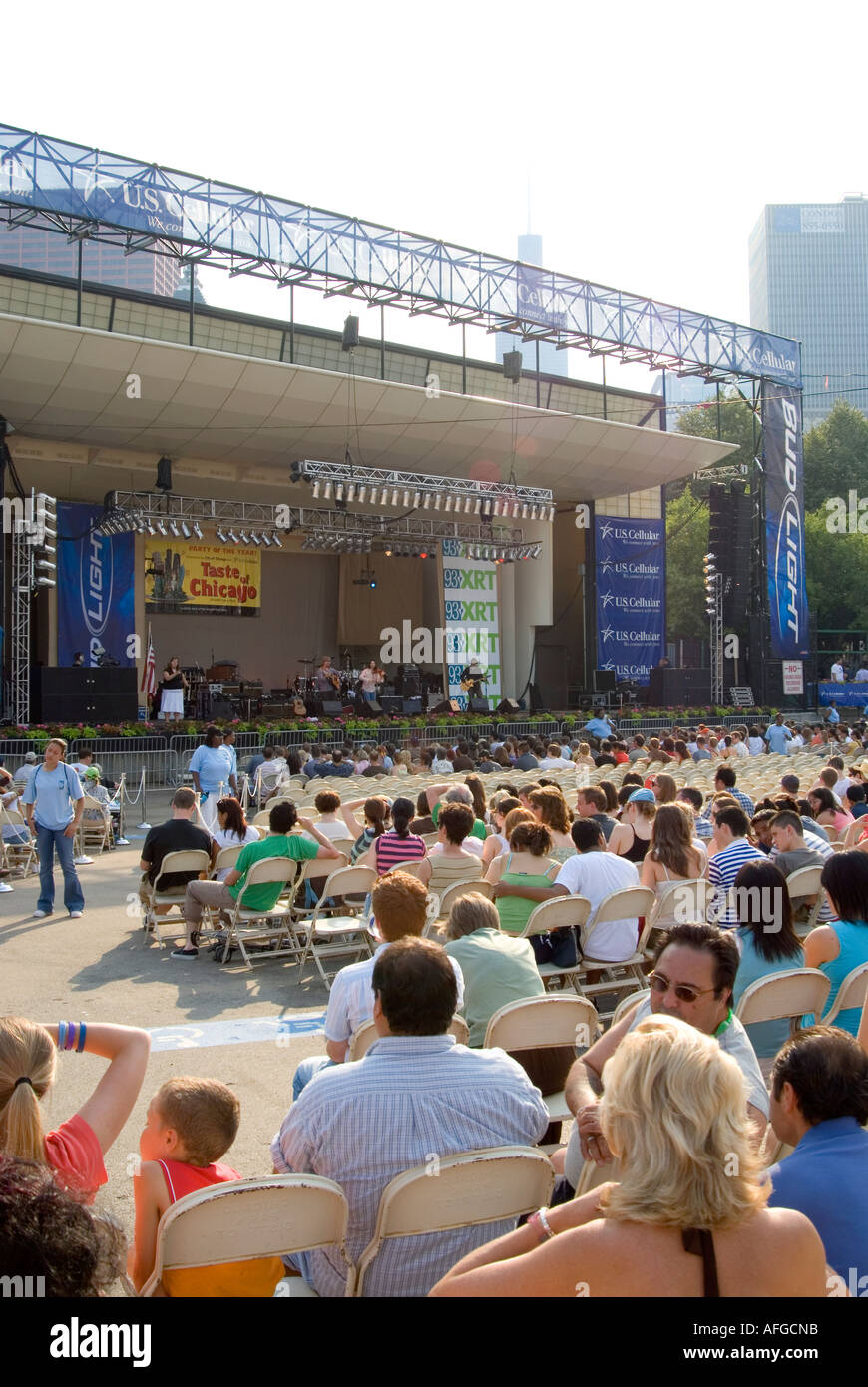 Taste of Chicago Festival Stock Photo Alamy