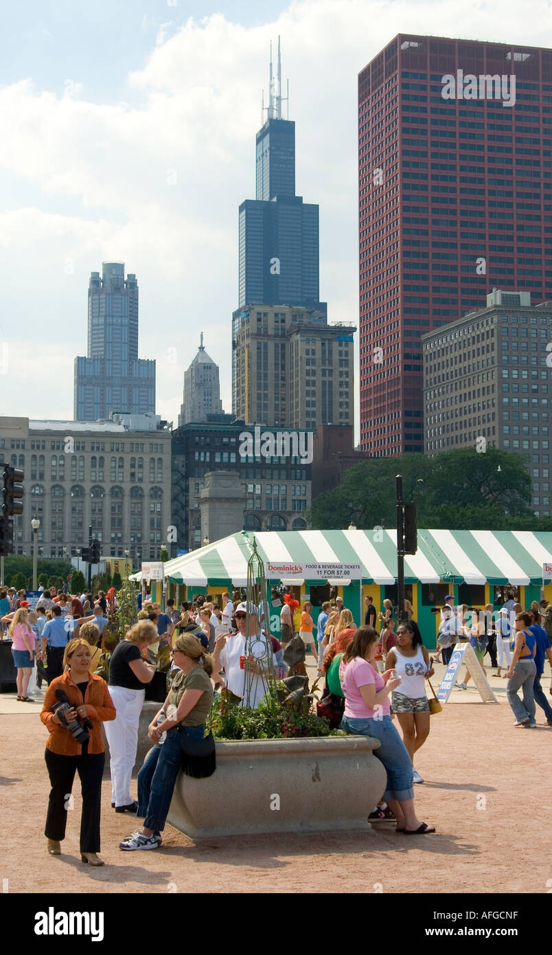 Taste of Chicago Festival Stock Photo Alamy