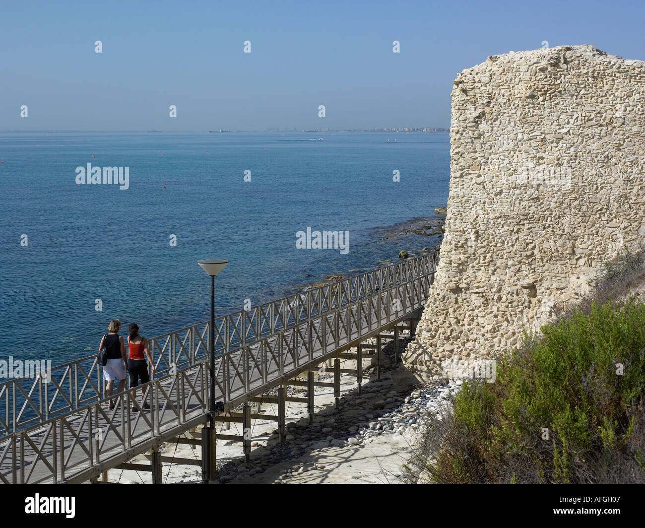 ANCIENT AMATHUS WALL IN LIMASSOL CYPRUS Stock Photo