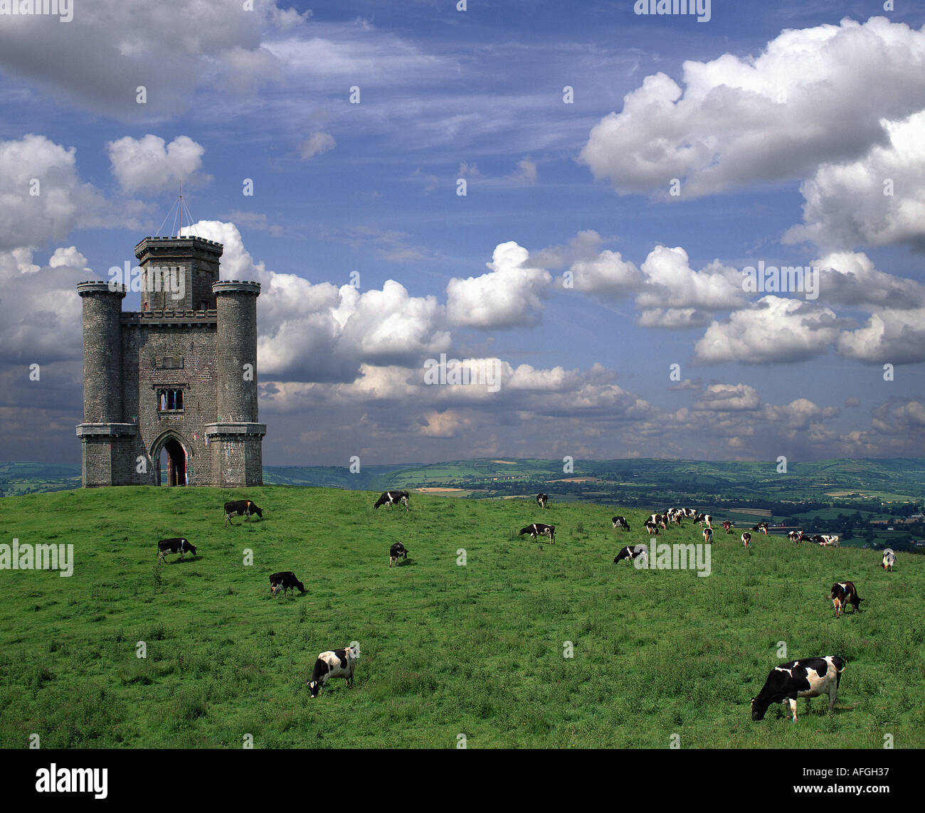 GB - WALES: Paxtons Tower, Carmarthenshire Stock Photo