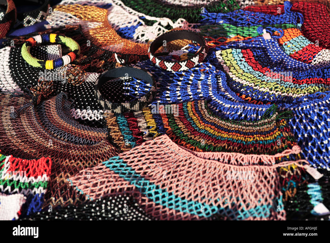 Beaded jewellery South Africa Stock Photo Alamy