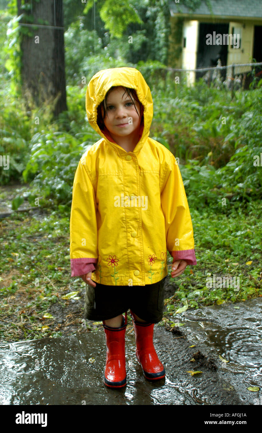 Yellow hot sale raincoat children's