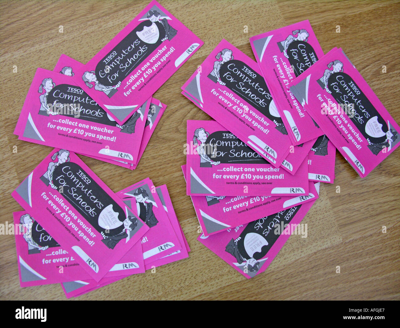 tesco computer vouchers for schools Stock Photo Alamy