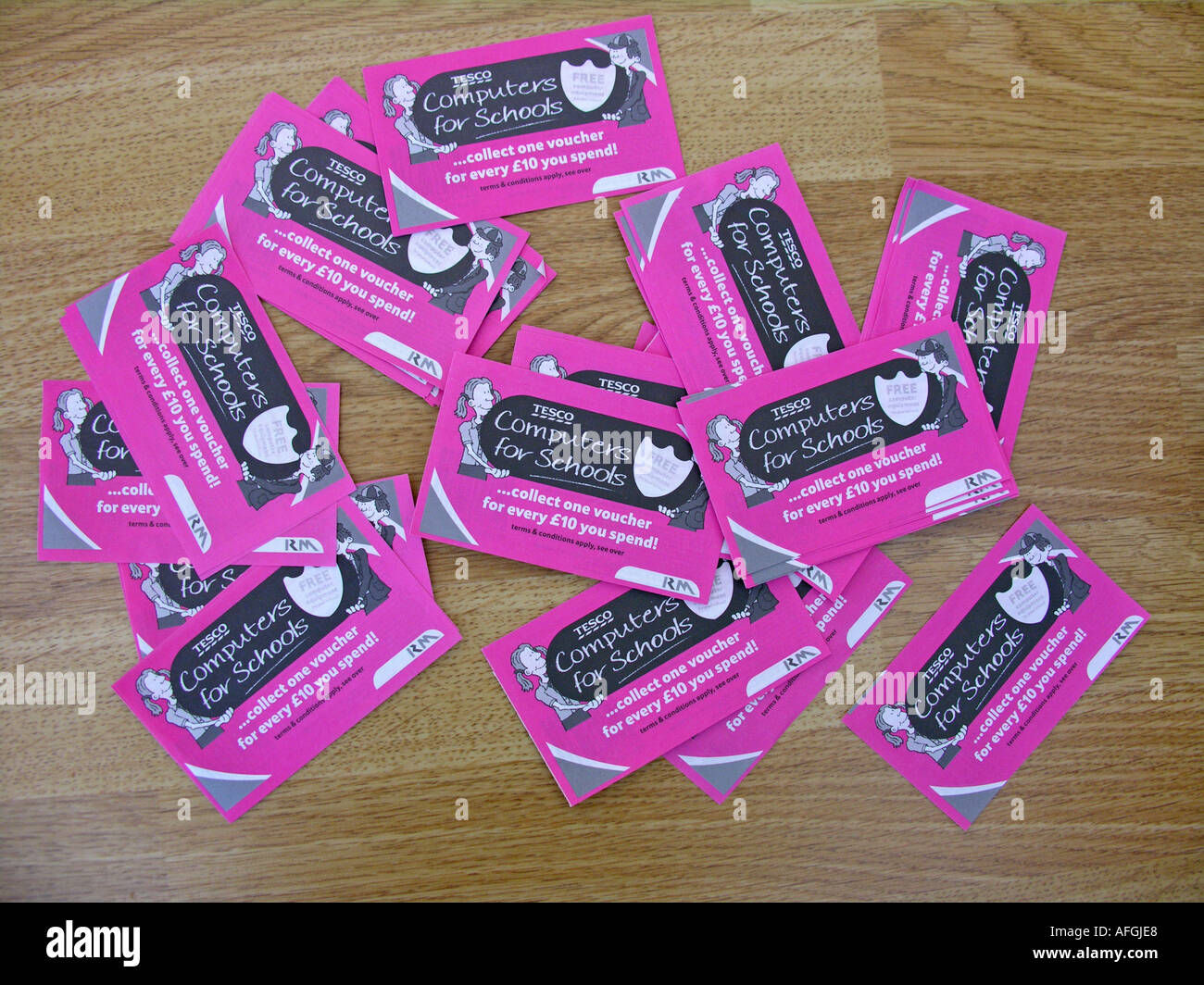 tesco computer vouchers for schools Stock Photo Alamy