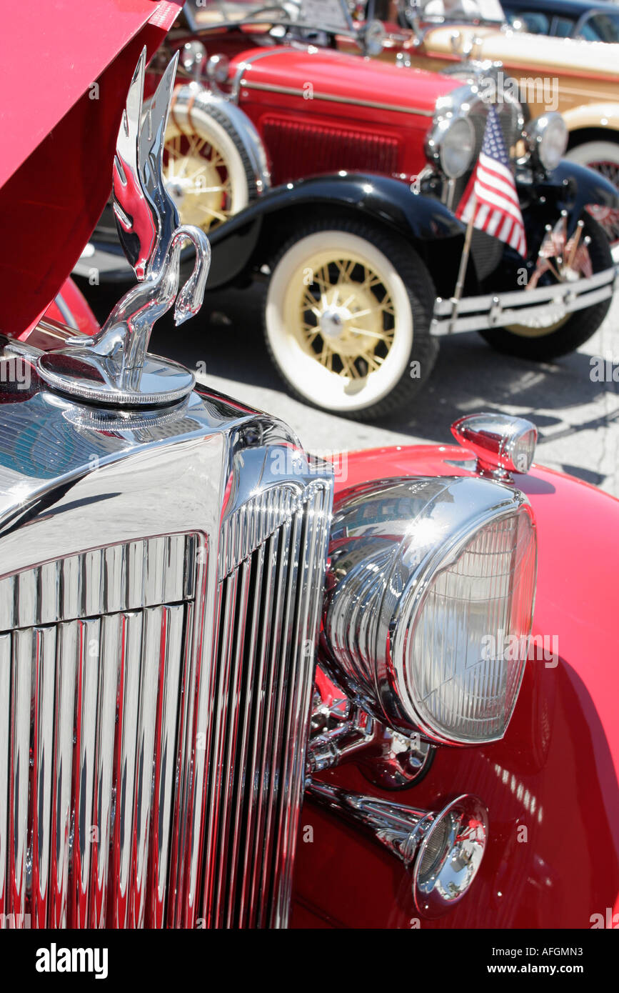 Florida Fl South Miami Flagler Street Classic Car Show Antique Packard Car Cars Automobile Automobiles Auto Autos Vehicle Vehicles Re Stock Photo Alamy