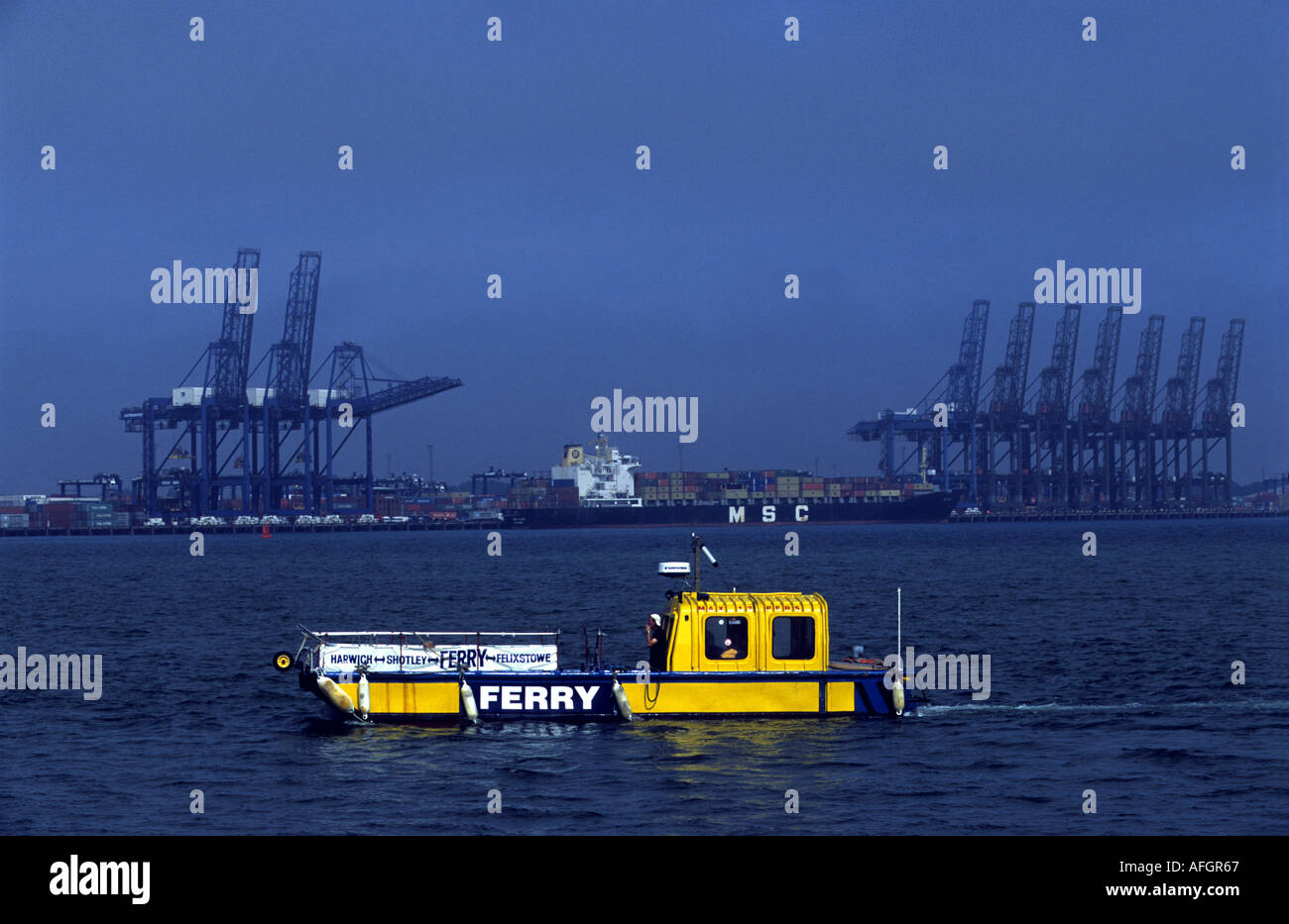 HarwichFelixstoweShotley footpassenger ferry, Port of Felixstowe, Suffolk, UK Stock Photo Alamy