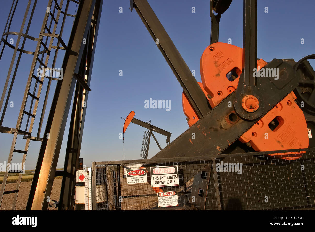 Pump Jacks on the Weyburn Oilfields in scenic Southern Saskatchewan